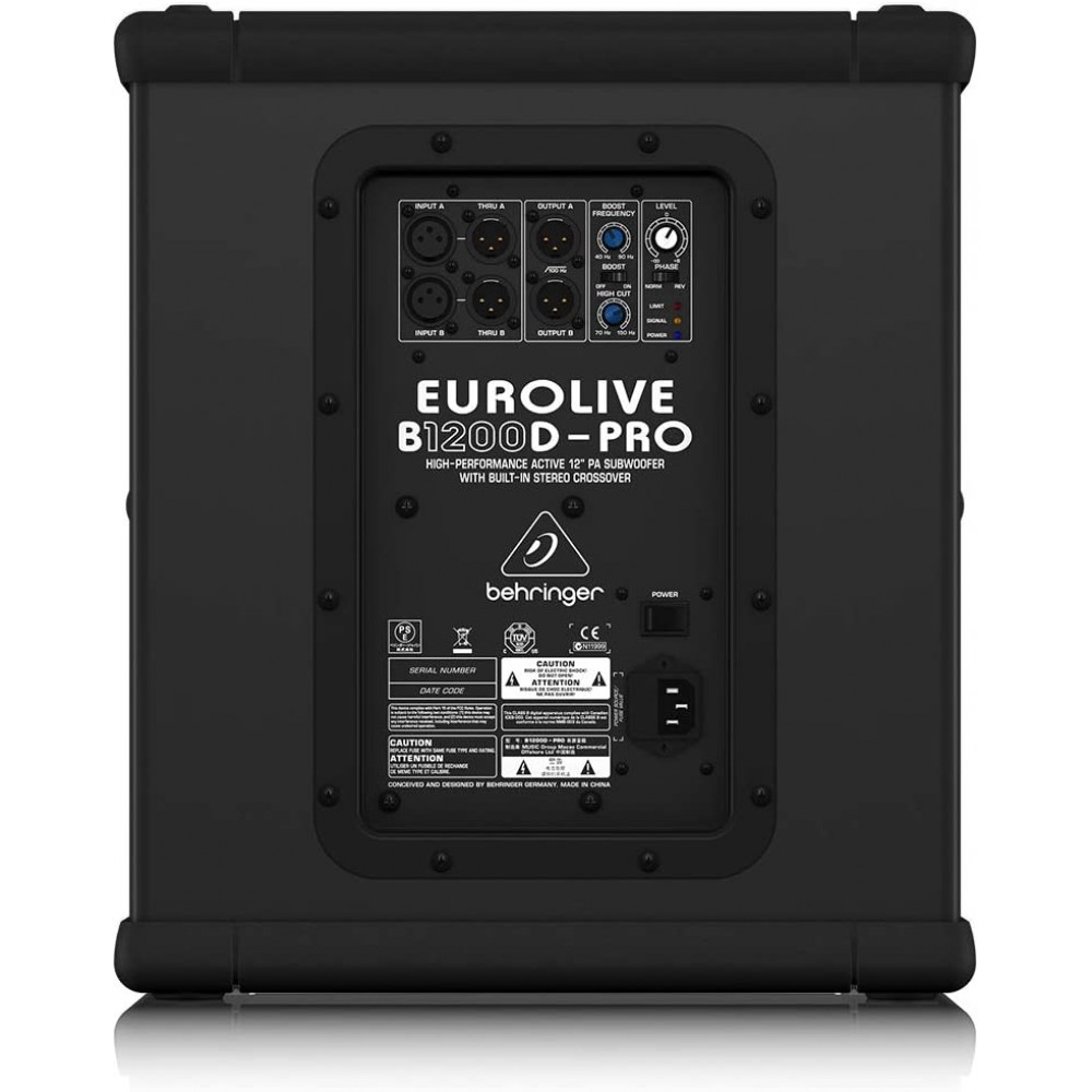Behringer Eurolive B1200DPRO 500W 12 inch Powered Subwoofer
